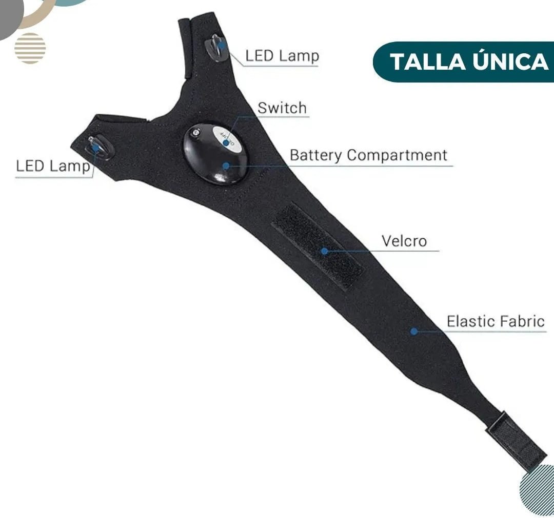 Guantes con Luz Led - Impermeable