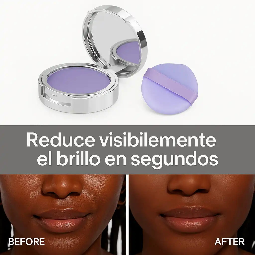 ShineOff™ | Polvo Matificante Anti Grasa - Piel sin brillo, efecto porcelana al instante