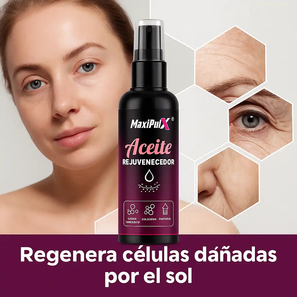 MaxiPlux® | Aceite Antiarrugas Rejuvenecedor – Piel firme, joven e hidratada al instante