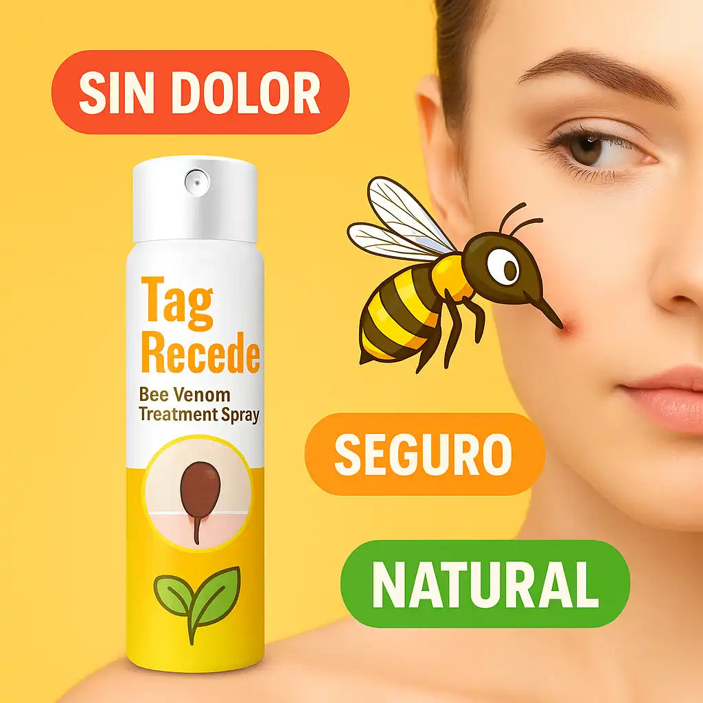 Tag Recede® – Spray Eliminador de Verrugas Despídete de las verrugas y marcas en la piel