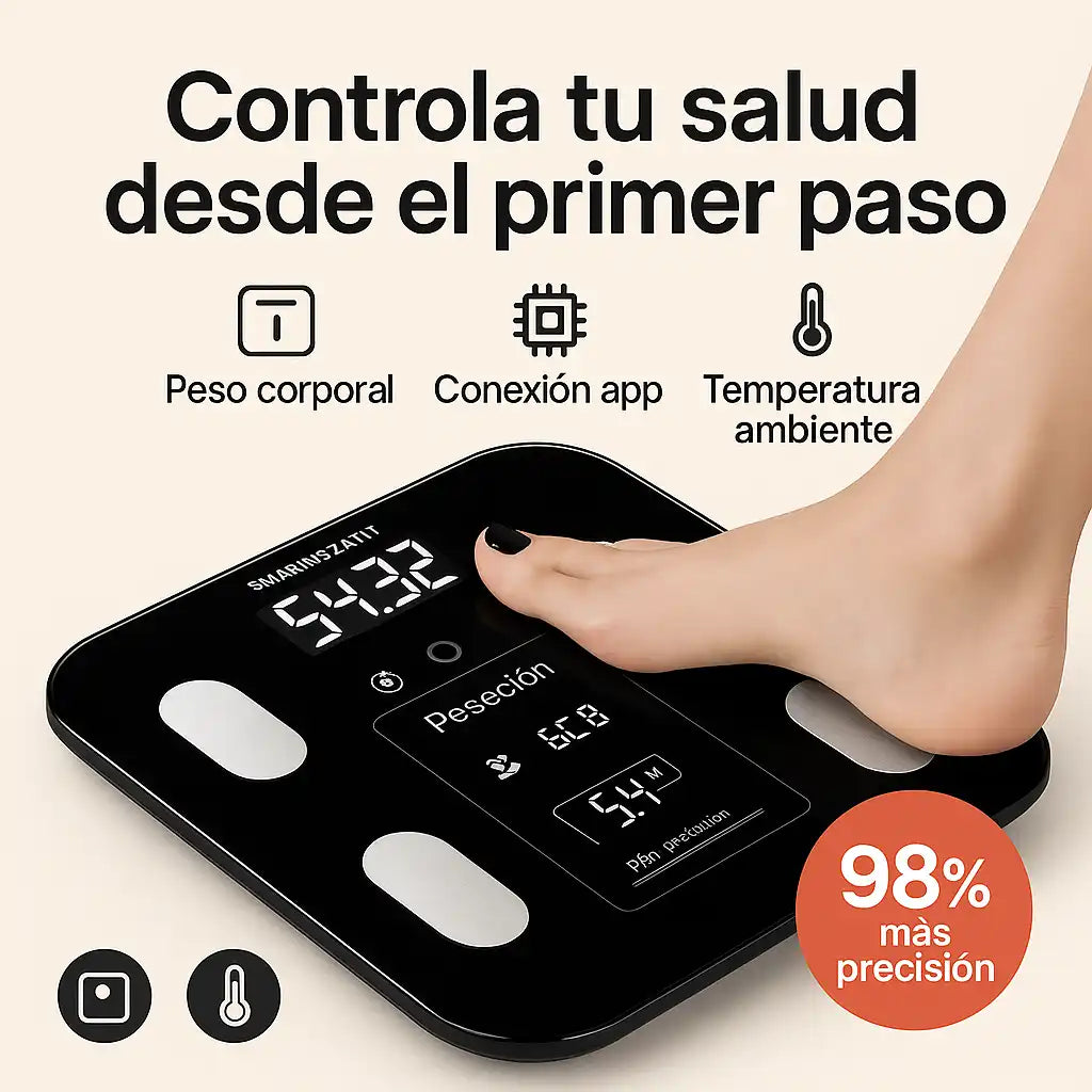 SmartHealth™ | Báscula Inteligente Digital — Controla de peso desde el primer paso