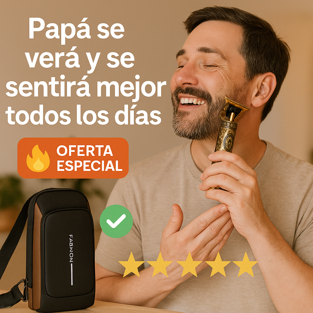 🧔♂️ SmoothPro™ – Combo Afeitadora y Canguro para Papá | Práctico y elegante en un solo regalo