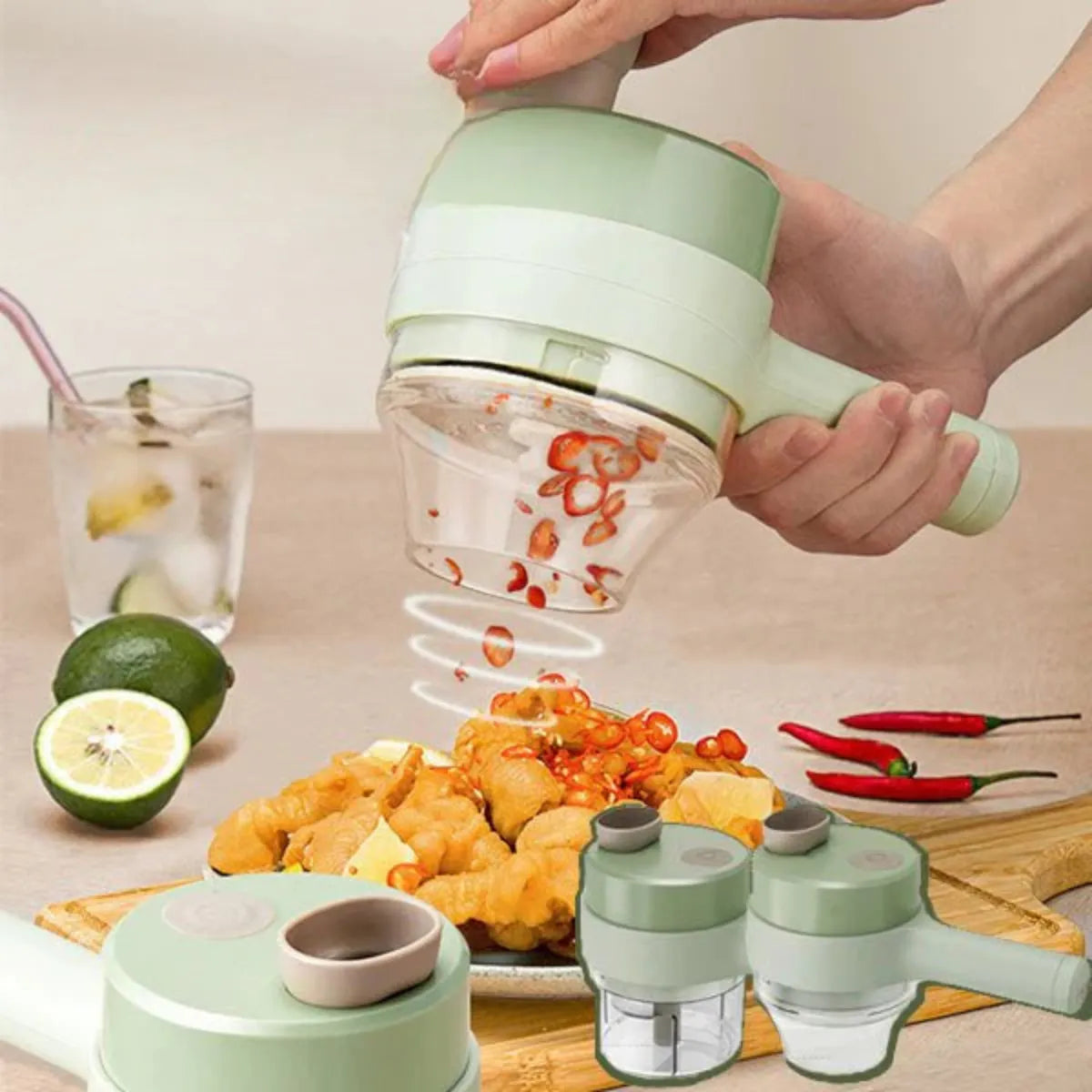 Cortador de verduras 4 en 1