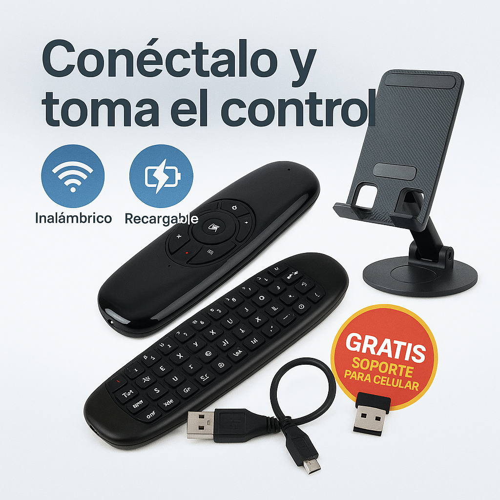SmartEase™ - Mini Teclado & Control Remoto Inalámbrico