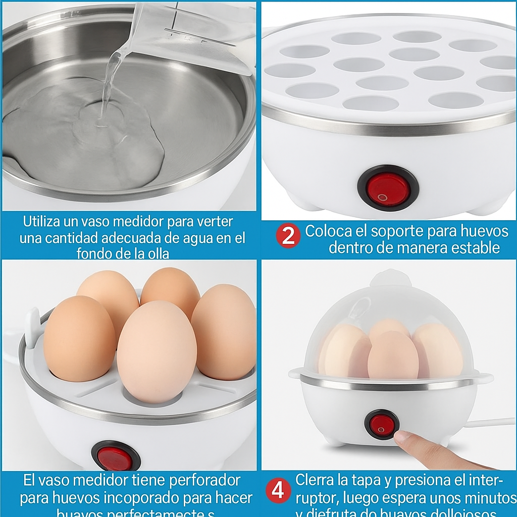 EggFast™ | Olla Eléctrica para Huevos – Desayunos perfectos en minutos