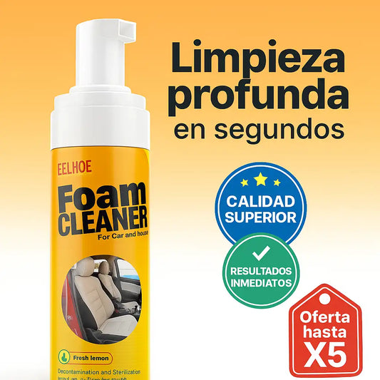 FoamCleaner™ – Espuma Limpiadora Todo en Uno ¡Limpieza profunda en segundos sin dañar tus superficies!