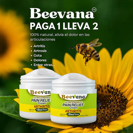 Beevana™ | Crema Alivio Articular con Veneno de Abeja ¡Despídete del dolor y vuelve a moverte con libertad!
