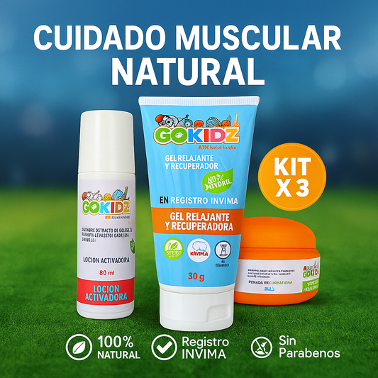 GOKIDZ -Kit de cuidado muscular niños