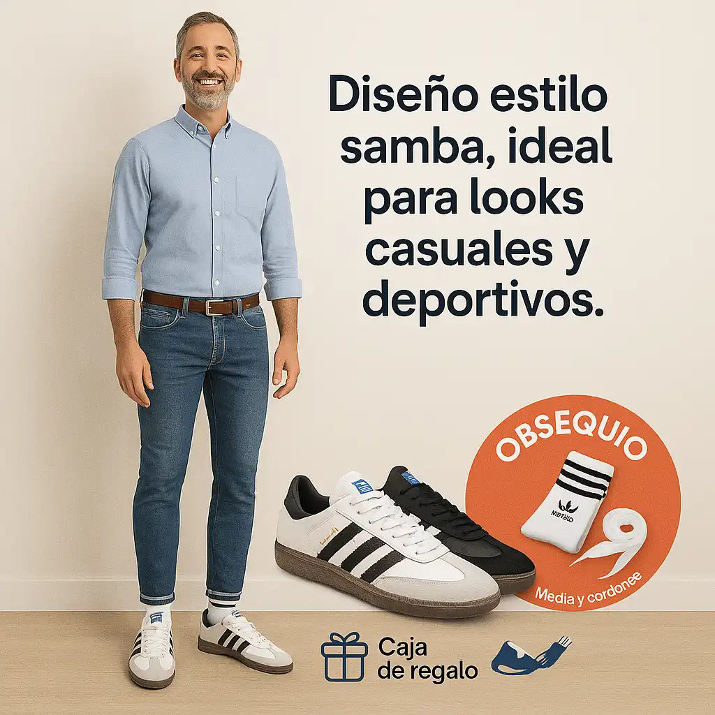 SambaStyle™ Tenis Samba para Papá – Elegancia que Caminara con el