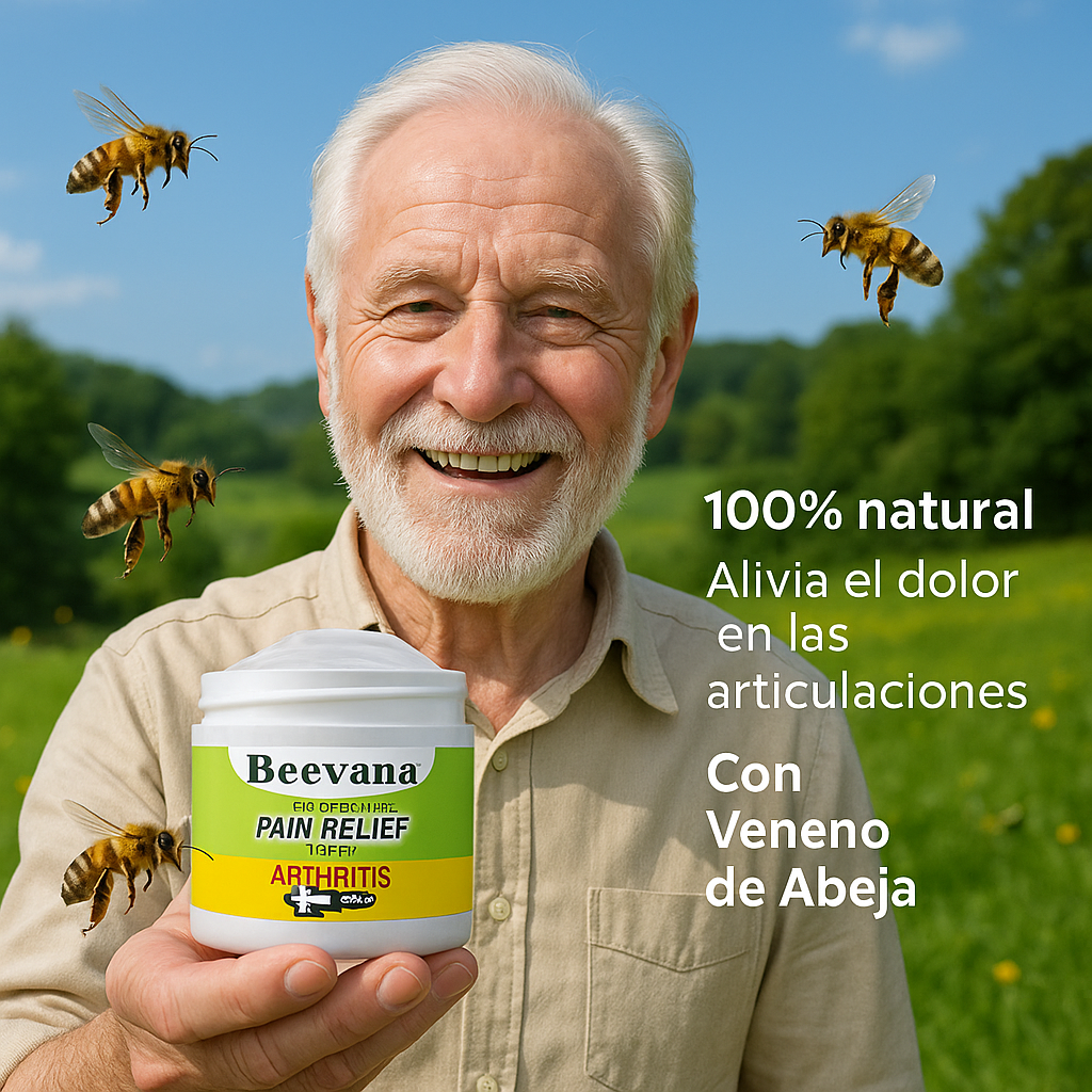 Beevana™ | Crema Alivio Articular con Veneno de Abeja ¡Despídete del dolor y vuelve a moverte con libertad!