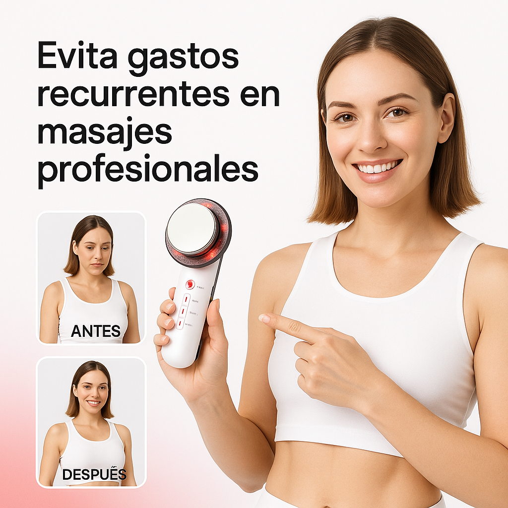TheraSonic® 3 en 1 | Tu aliado que te ayuda a tonificar, reducir y rejuvenecer sin salir de casa