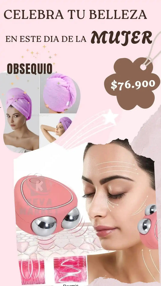 Masajeador Facial Microcorriente + Obsequio